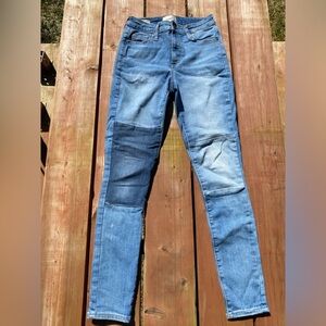Patchwork Blue Jeans size 00/24R
